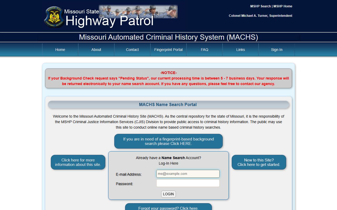 Laclede County criminal court records MACHS name search source