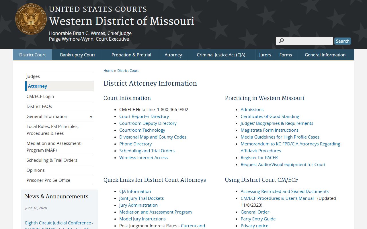 Laclede County Circuit Court Western District attorney resources source